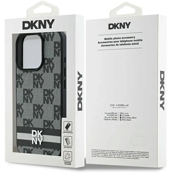 etui-dkny-checkered-pattern-and-printed-stripes-na-iphone-16-pro-max-czarne-kod-producenta-3666339334130