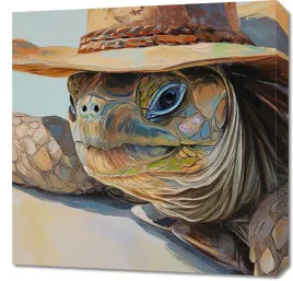 obraz-60x60cm-zolwi-kapelusznik