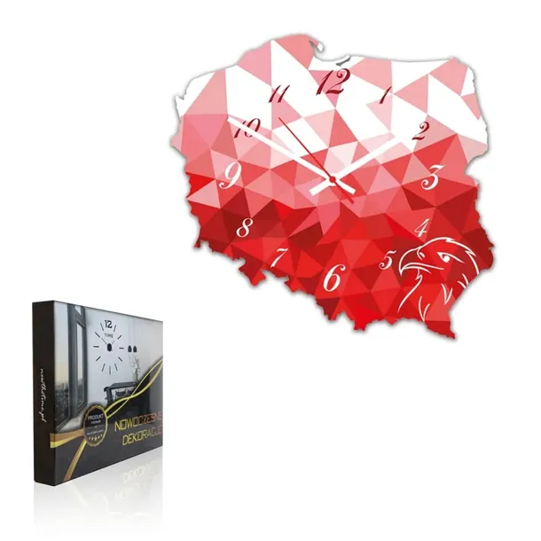 zegar-scienny-modern-patrio-red