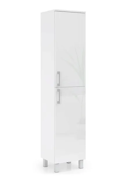 SŁUPEK ŁAZIENKOWY WYSOKI 40CM BIAŁY POŁYSK AKRYL