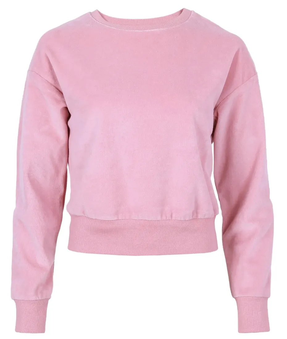 rozowa-welurowa-bluza-stan-nowy