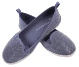 szare-blyszczace-espadryle-stan-nowy-nosek-okragly