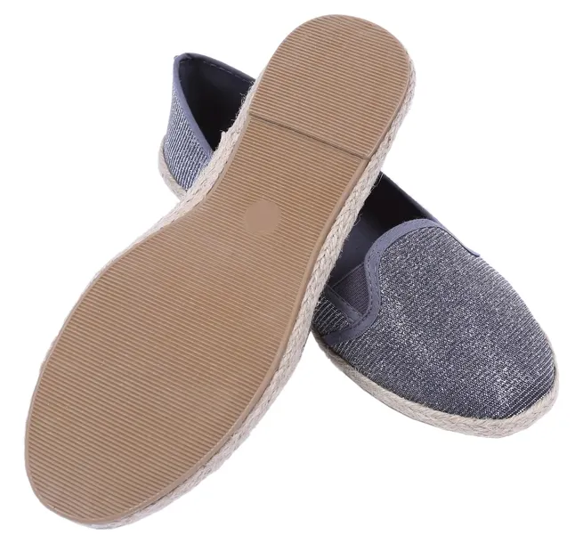 szare-blyszczace-espadryle-rozmiar-40-stan-nowy
