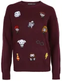 burgundowy-sweter-harry-potter