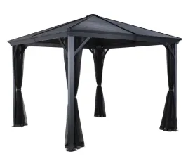 altana-ogrodowa-pawilon-ogrodowy-zadaszenie-3x3-stal-galwanizowana-antracyt