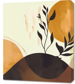 obraz-60x70cm-zlote-slonce-i-czarna-galaz