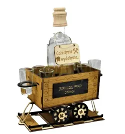 wagon-gorniczej-pracy-chwala-karafka-z-kieliszkami-zawieszka-gratis