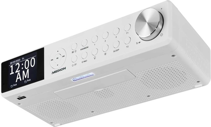 PODSZAFKOWE KUCHENNE RADIO CYFROWE DAB+ MD43750 FM BLUETOOTH TIMER LED 2X3W