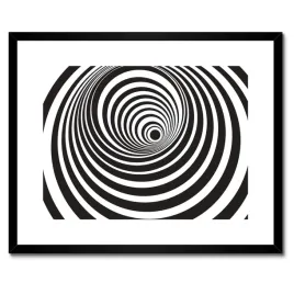 plakaty-w-ramie-50x40-tunel-efekt-3d-paski