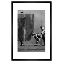 plakaty-w-ramie-40x60-banksy-laska-prysznic