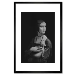 plakaty-w-ramie-40x60-dama-z-gronostajem-lasica