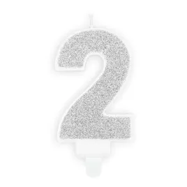 swieczka-urodzinowa-srebrna-brokat-cyfra-2-dwa