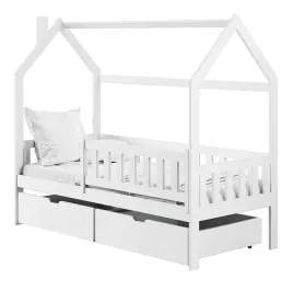 biale-lozko-domek-z-drewna-a-szufladami-i-stelazem-flex-natan-80x160