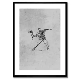 plakaty-w-ramie-50x70-banksy-flower-thrower