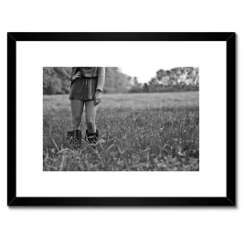 plakaty-w-ramie-40x30-kowbojka-black-and-white