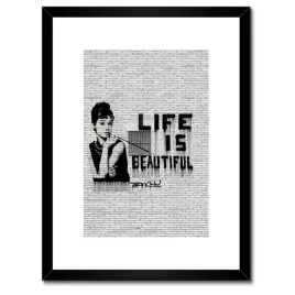 plakaty-w-ramie-30x40-banksy-life-is-beautiful