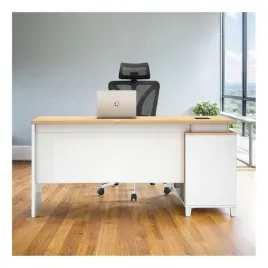 biale-biurko-narozne-z-blatem-jak-drewno-loft-work-biale-boki-sekwoja