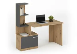 biurko-z-polkami-miso-halmar-kolor-dab-artisan-grafit