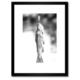plakaty-w-ramie-30x40-pstrag-na-haczyku-ryba