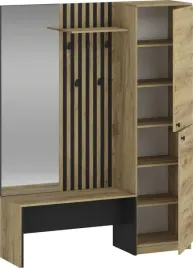 zestaw-do-przedpokoju-z-lustrem-zaris-halmar-kolor-dab-zloty-czarny