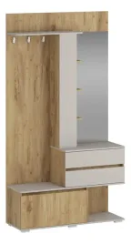 zestaw-do-przedpokoju-z-lustrem-bafra-halmar-kolor-dab-zloty-kaszmir