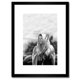 plakaty-w-ramie-30x40-dobry-pasterz-owieczki