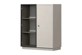 witryna-stojaca-lorini-100-cm-na-cokole-kolor-kaszmir-okragly-czarny-uchwy