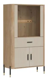 witryna-niska-dante-dt12-fronty-kaszmir-z-oswietleniem-led-czarne-uchwyty