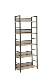 solidny-wysoki-regal-z-polkami-raw-r5-signal-polki-kolor-dab-czarne-boki