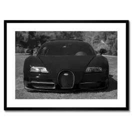 plakaty-w-ramie-70x50-czarne-bugatti-samochod