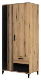 dwudrzwiowa-szafa-aris-as-10-dab-evoke-czarny-polysk-z-lamelami