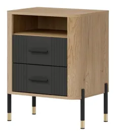 szafka-nocna-z-wneka-dante-dt22-fronty-antracyt-czarne-uchwyty-i-nozki