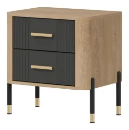 szafka-nocna-dante-dt21-fronty-ryflowane-antracyt-zlote-uchwyty