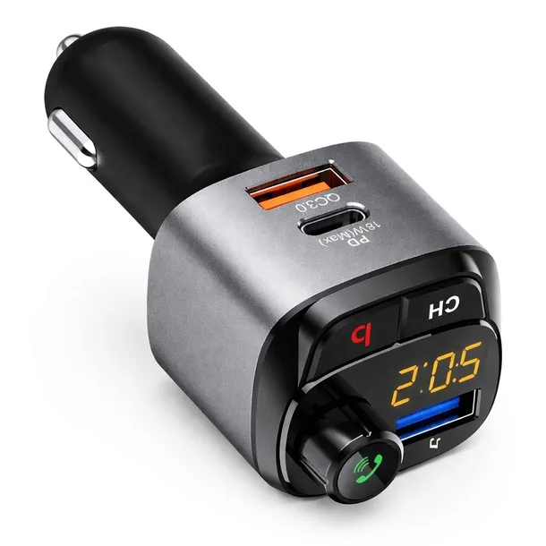 transmiter-samochodowy-fm-ladowarka-36w-qc-3-0-typ-c-bluetooth-stan-opakowania-oryginalne