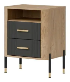 szafka-nocna-z-wneka-dante-dt22-fronty-kolor-antracyt-zlote-uchwyty