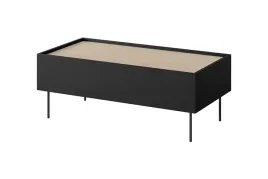 stolik-kawowy-z-szufladami-desin-120cm-czarny-mat-metalowe-nozki