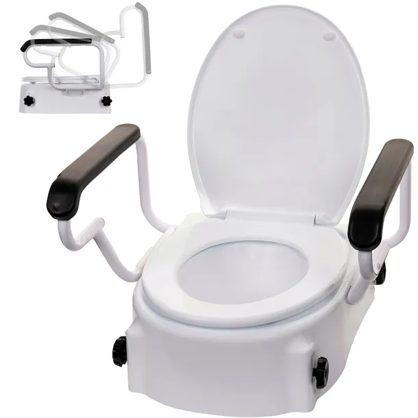 NAKŁADKA TOALETOWA NASADKA PODWYŻSZAJĄCA na sedes WC z klapą 5 10 15 cm 3w1