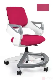 fotel-obrotowy-dla-dziecka-rookee-unique-bialo-rozowy-magenta