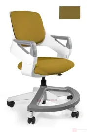 fotel-obrotowy-dla-dziecka-rookee-unique-bialy-bl408-khaki