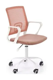 fotel-obrotowy-dla-dziecka-frodo-halmar-jasnorozowy-z-podlokietnikami