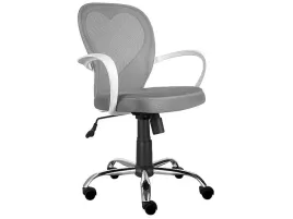 szary-fotel-obrotowy-dla-dziecka-daisy-signal-biale-podlokietniki