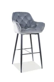 hoker-tapicerowany-krzeslo-barowe-cherry-h-1-velvet-signal-szary