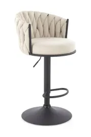 hoker-na-nozce-h-125-halmar-bezowy-z-plecionym-oparciem