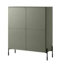 kredens-duza-komoda-na-nozkach-sonatia-120-kolor-oliwka-zielony