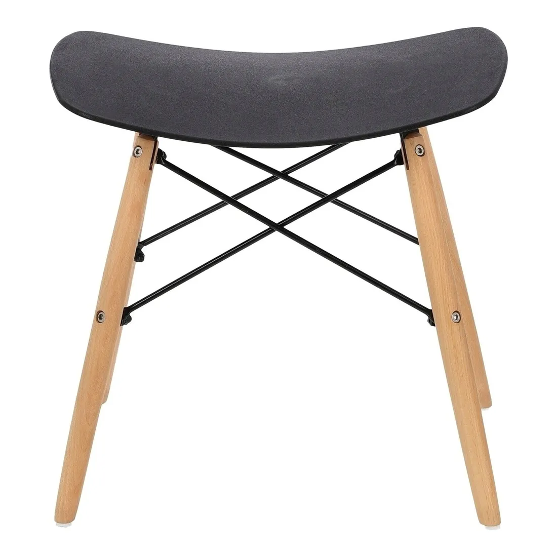 stolek-podnozek-taboret-pixel-simplet-czarny-bukowe-nozki-stan-nowy