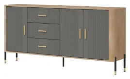 komoda-w-industrialnym-stylu-dante-dt07-szare-frezowane-fronty-zlote-uchwy