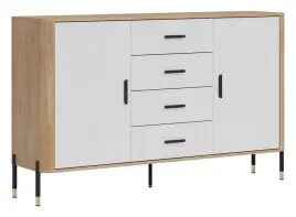 komoda-dante-dt09-biale-ryflowane-fronty-czarne-uchwyty