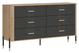 komoda-z-szufladami-dante-dt05-fronty-kolor-antracyt-zlote-uchwyty