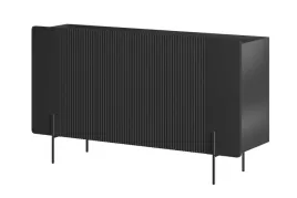 stylowa-komoda-z-ryflowaniami-malmi-2-150-czarna-na-metalowych-nozkach