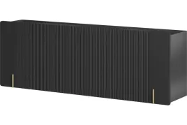 komoda-wiszaca-malmi-gold-2-200-cm-czarna-z-ryflowaniami-i-cichym-domykiem